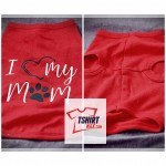 I Love My Mom Pet Shirt